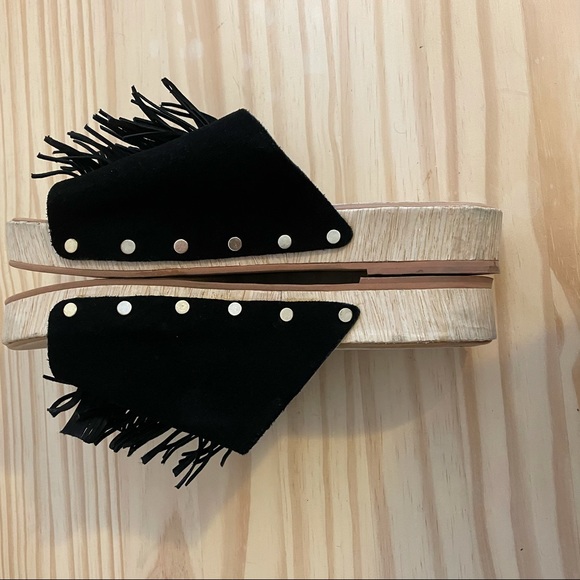 SIZE 7 black SANDALS Anthropologie - Picture 3 of 7